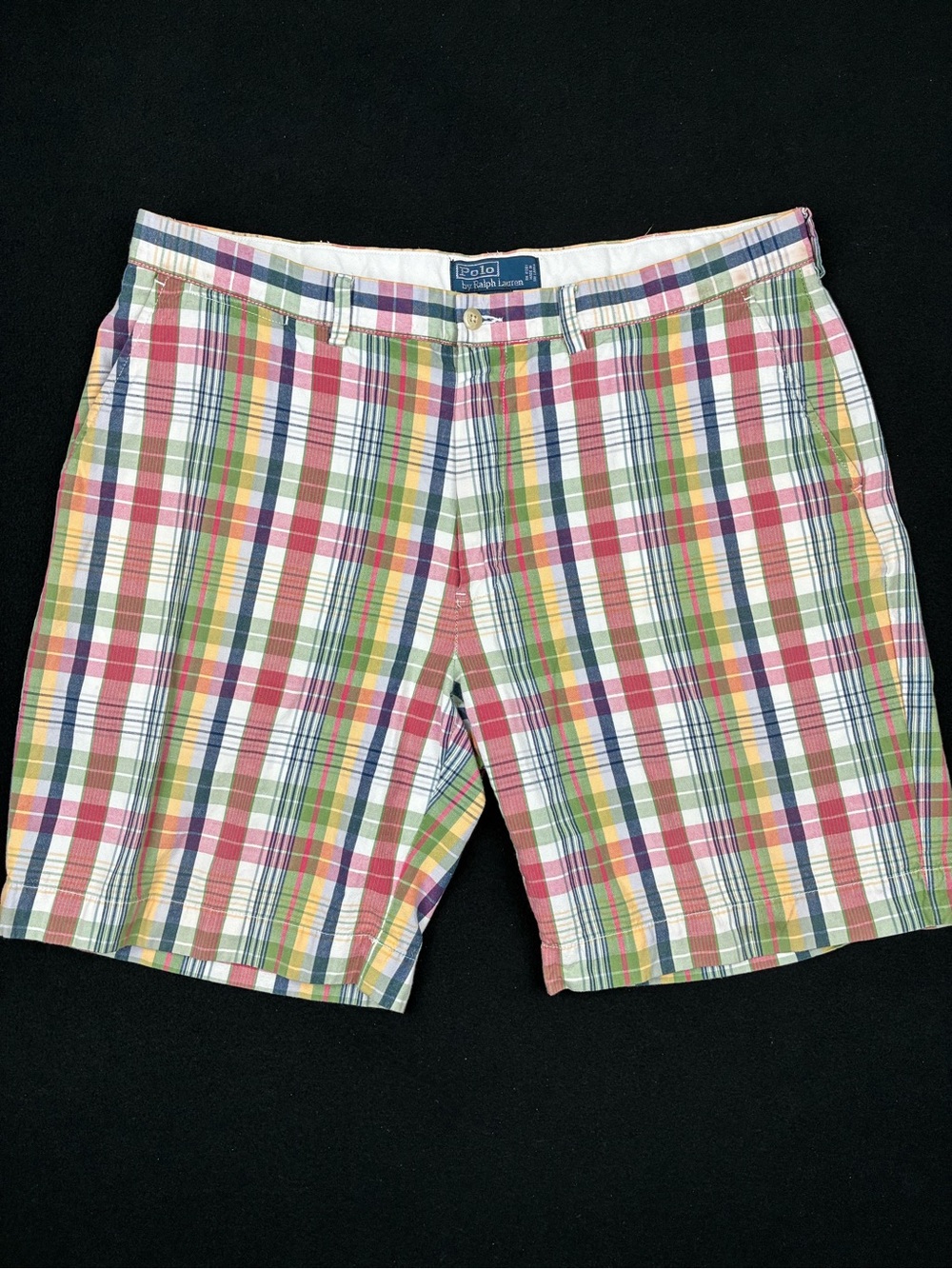 Polo Ralph Lauren Prospect Short Multicolour Plaid Mens 38 Cotton Shorts Preppy